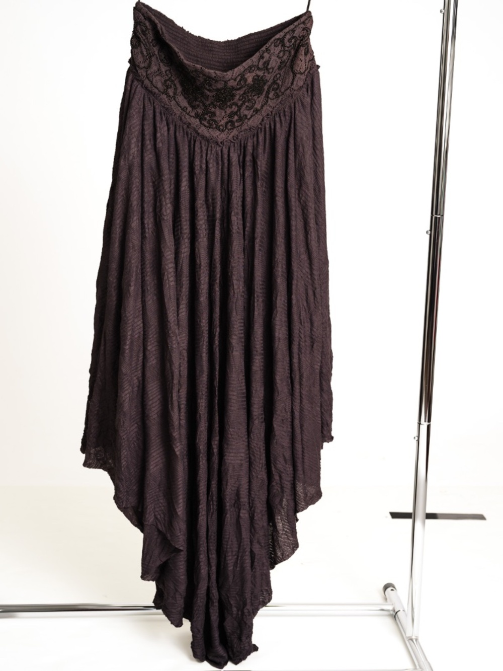 Free people strapless dress  in brown.